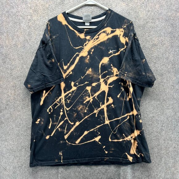 Vintage Nike Shirt Mens XXL Black Swoosh Logo Cotton Washed Y2K Streetwear - Picture 1 of 11